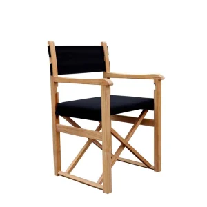 Nedsatt pris Haväng regissörsstol - Svart Teak från Stockamöllan- Bra Möbler