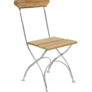 Rabatt Bryggeristol - Teak/galvat från Grythyttan Stålmöbler- Bra Möbler