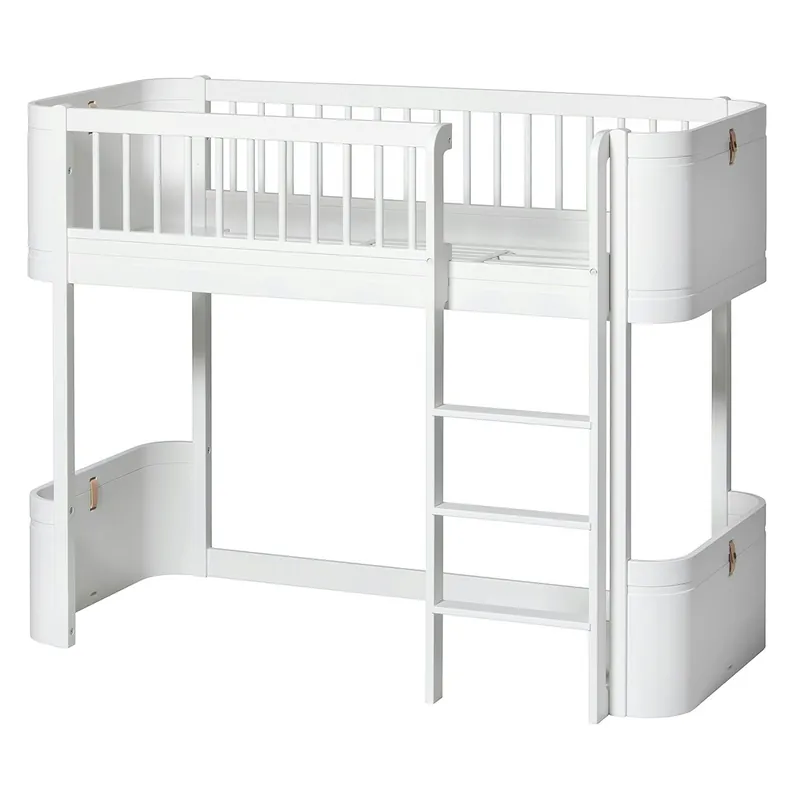 Lägg i varukorgen Wood Mini+ Låg Loft Säng, Vit