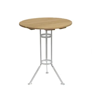 Populärt val Bryggeri trefotsbord - Oljad ek/galvat 60 cm från Grythyttan Stålmöbler- Bra Möbler