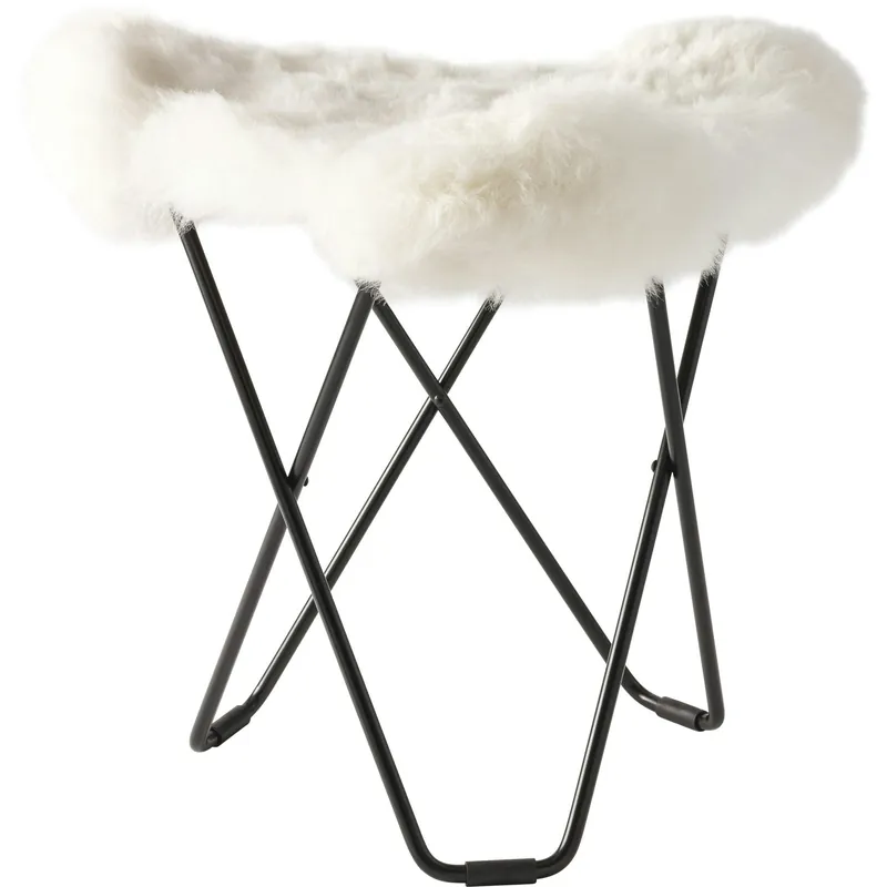 Billig Flying Goose Iceland Pall, Shorn White/Black