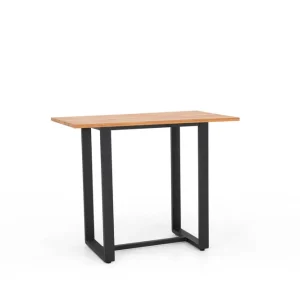 Erbjudande Long Island barbord - Svart/teak 130 x 75 cm från Sunzo- Bra Möbler