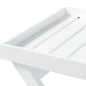 Säker betalning Tray brickbord - Vit/Mahogny 60 x 40 x 65 cm från Cinas- Bra Möbler