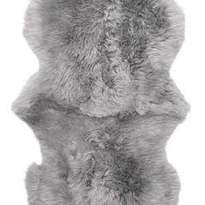 Gently fårskinn - Ljusgrå 60 x 180 cm från Skinnwille- Bra Möbler Outlet