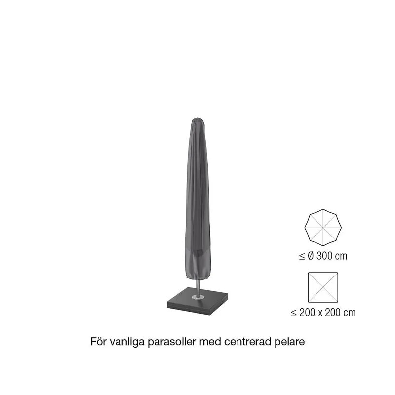 Parasollskydd - svart 165 x 25 cm från Platinum AeroCover- Bra Möbler Begränsat erbjudande