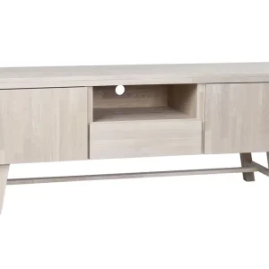 Brooklyn TV-bänk - Vitpigmenterad 160 x 45 cm från Rowico Home- Bra Möbler Kampanjpris