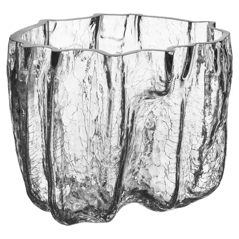 Billigare Crackle Vas Klar, 16 cm