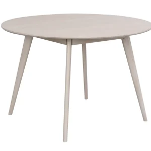 Begränsat erbjudande Yumi matbord - Lackad vitpigmenterad fanérad ek 115 x 115 cm från Rowico Home- Bra Möbler
