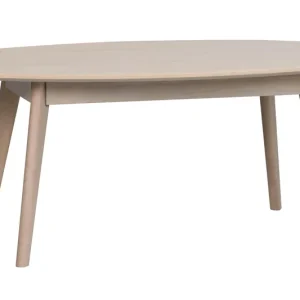 Populär Yumi soffbord - Lackad vitpigmenterad fanérad ek 130 x 65 cm från Rowico Home- Bra Möbler