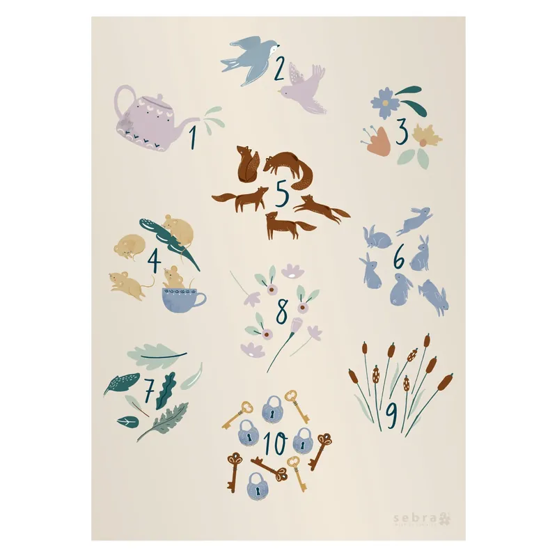 Daydream Poster Med Siffror 50x70 cm Begränsat antal