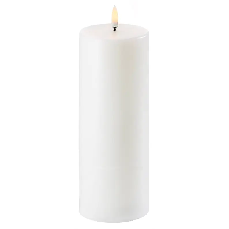 LED Blockljus Nordic White, 7,8x20,3 cm Billig