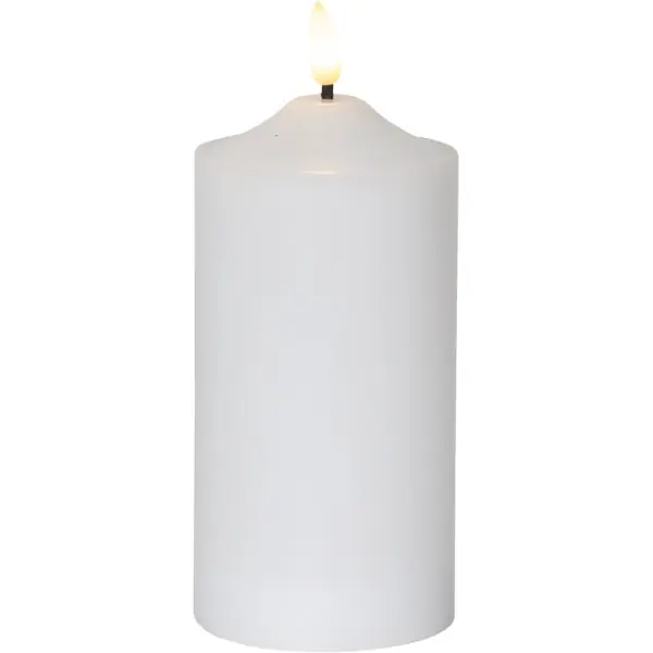 Flamme LED Blockljus Vit, 17 cm Sänkt pris