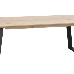 Säker betalning Melville soffbord - Vitpigmenterad ek/svart 140 x 65 cm från Rowico Home- Bra Möbler