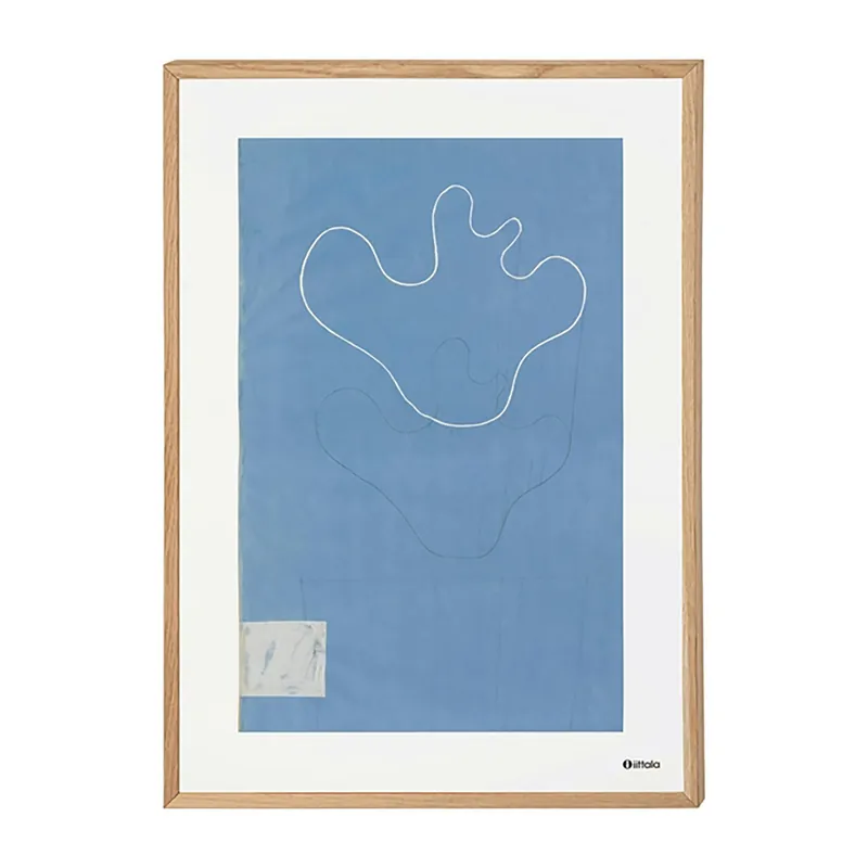Alvar Aalto Art Poster 50x70 cm, Sketch Blue Billig