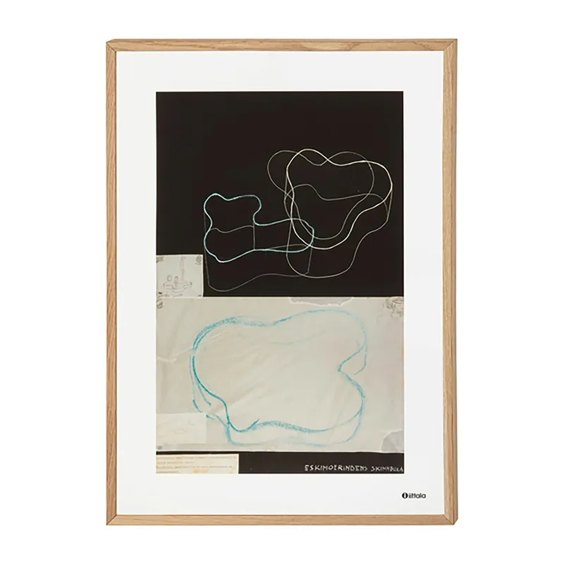 Populär Alvar Aalto Art Poster 50x70 cm, Sketch Black