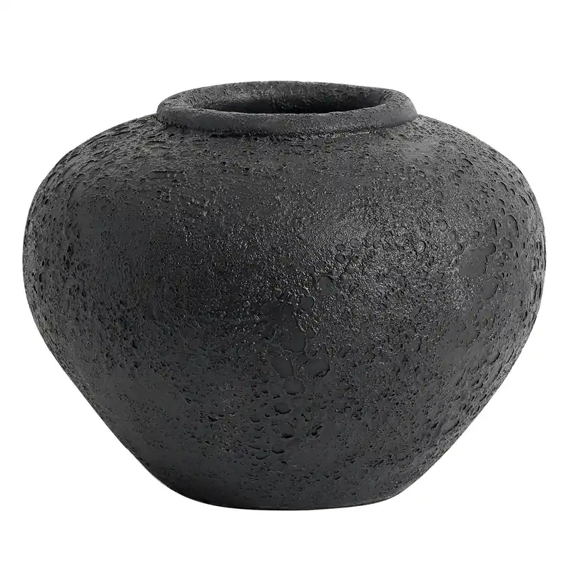 Begränsat antal Luna Dekorativ Kruka H18 cm, Svart
