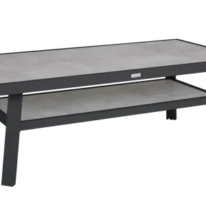 Samvaro soffbord - Grå med grå dyna 140x70 cm från Brafab- Bra Möbler Extra rabatt