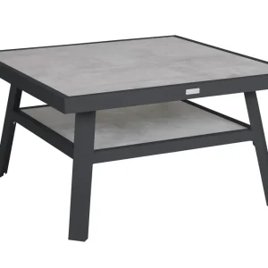 Samvaro soffbord - Grå med grå dyna 90x90 cm från Brafab- Bra Möbler Sänkt pris