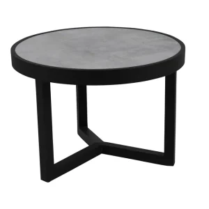 Itonda soffbord - Svart/grå 60 cm från Brafab- Bra Möbler Kampanj