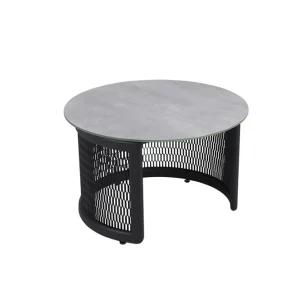 Sänkt pris Virgo soffbord - Svart/grå 60 cm från Brafab- Bra Möbler