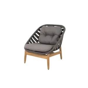 Endast denna vecka Strington loungefåtölj - Teak/grå från Cane-line- Bra Möbler
