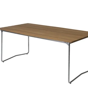 Snabb leverans Bord B31 - Oljad ek/galvat 170 x 92 cm från Grythyttan Stålmöbler- Bra Möbler