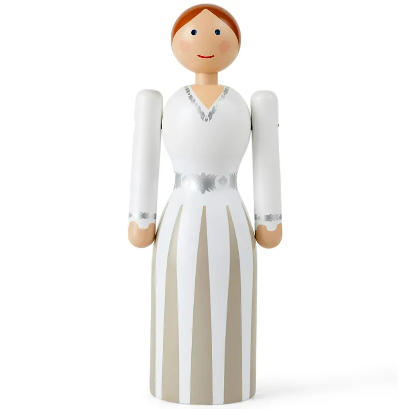 Endast denna vecka Bride Träfigur, Vit