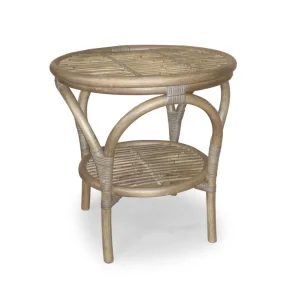 Sista chansen Praktö sidobord - Natur/glas 50 cm från Hillerstorp- Bra Möbler