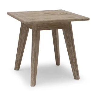 Wellington sidobord - Vitkalkad teak 50 x 50 cm från Hillerstorp- Bra Möbler Sista chansen