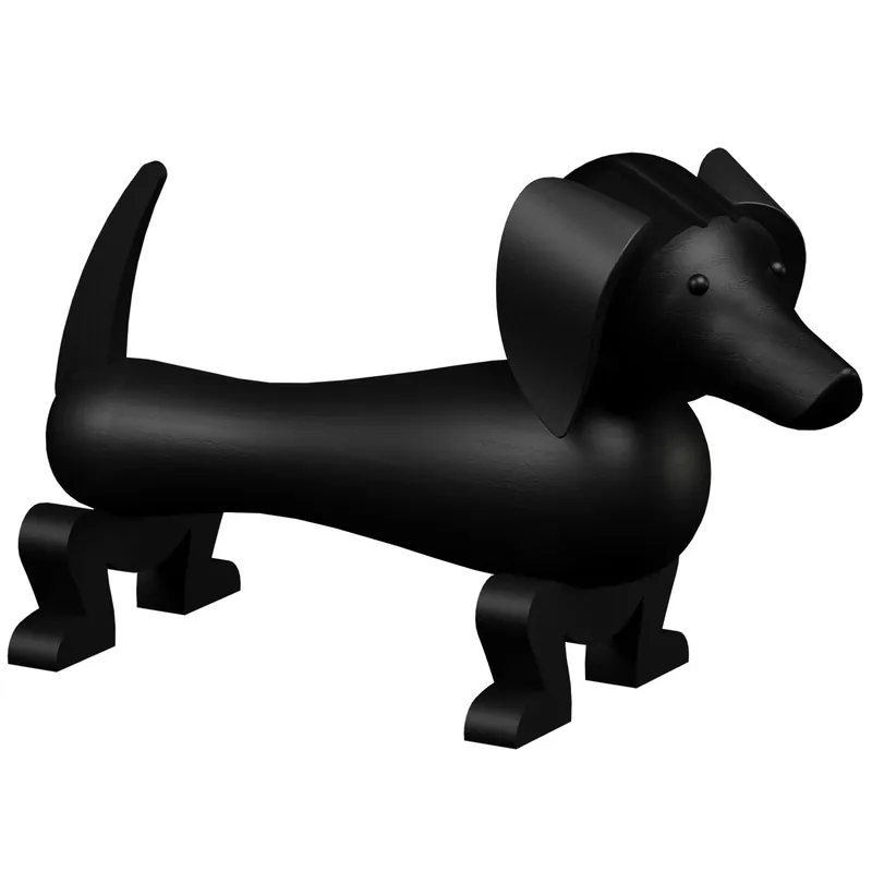 Beställ idag Hund Träfigur 18,5 cm