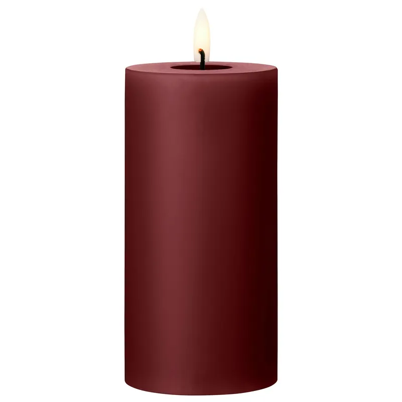 Led-Blockljus 15 cm, Deep Wine Beställ idag