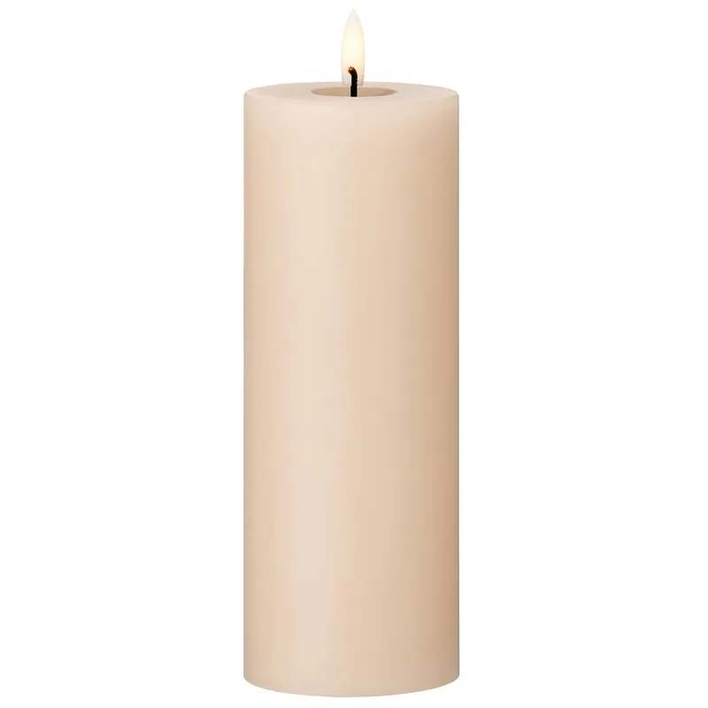 Led-Blockljus 20 cm, Ice Latte Beställ nu