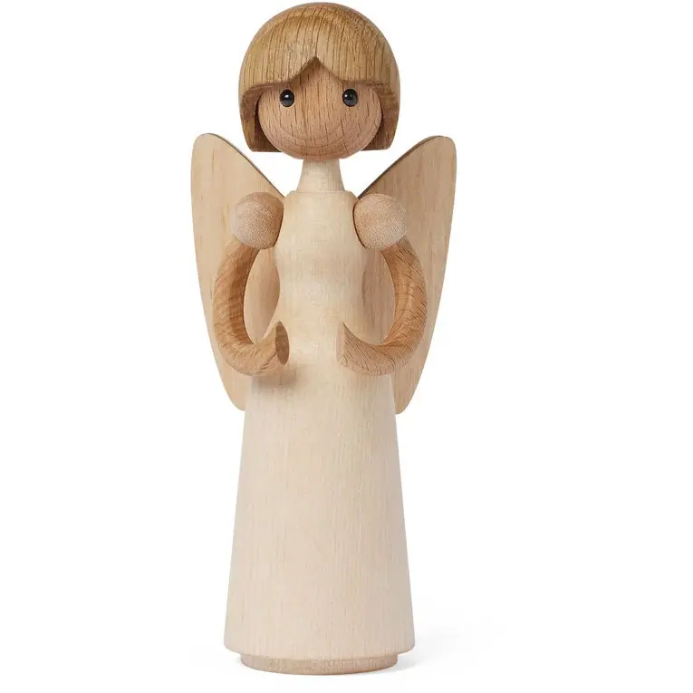 Gloria Träfigur Ängel Bästa pris