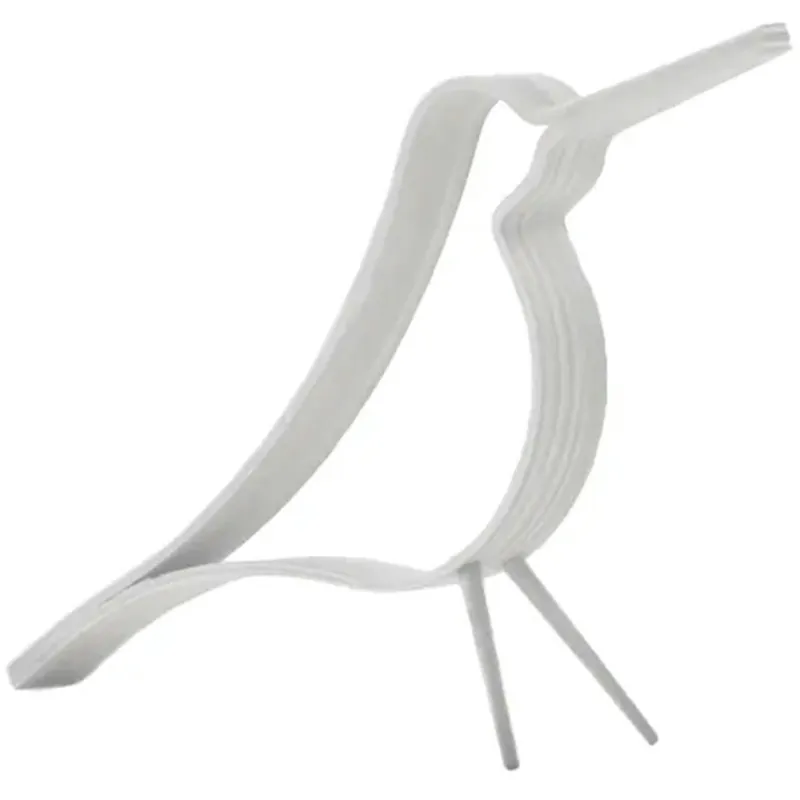 Woody Bird Dekoration 14 cm, Vit Lägg i varukorgen