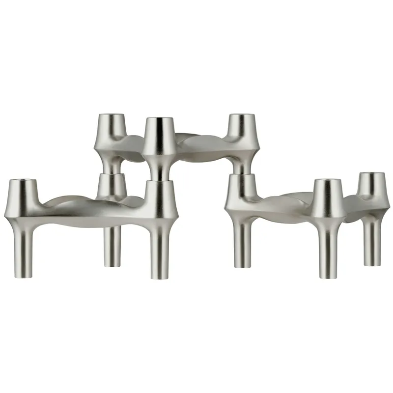 BMF Ljusstake 3-pack, Brushed Chrome Sista chansen