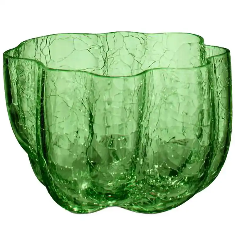Erbjudande Crackle Ljuslykta 58 mm, Mörkgrön