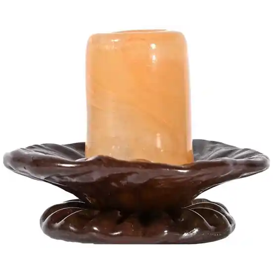 Extra rabatt Lara Ljusstake 9 cm, Brun / Orange