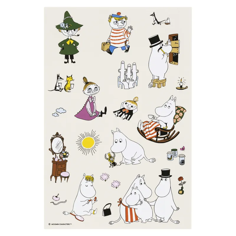 Outlet Moomin Klistermärken Karaktärer 1