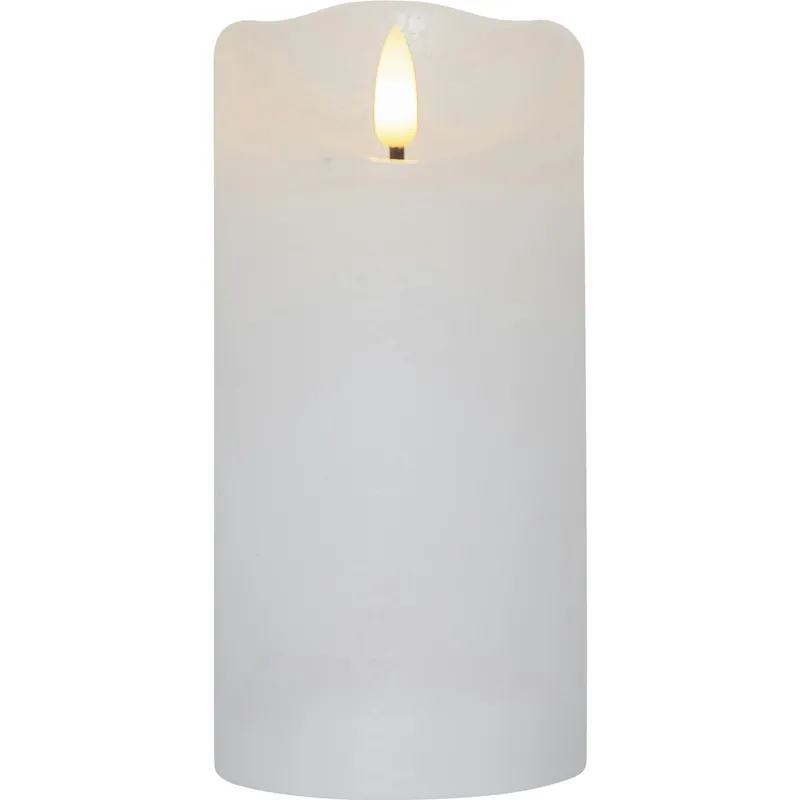 Köp nu Flamme Rustic LED Blockljus Vit, 15 cm