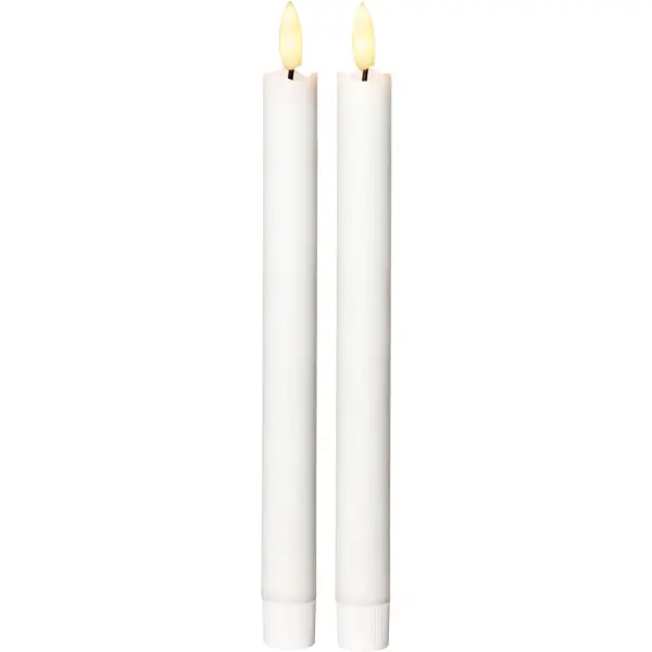 Endast idag Flamme LED Antikljus Vit 2-pack, 25 cm
