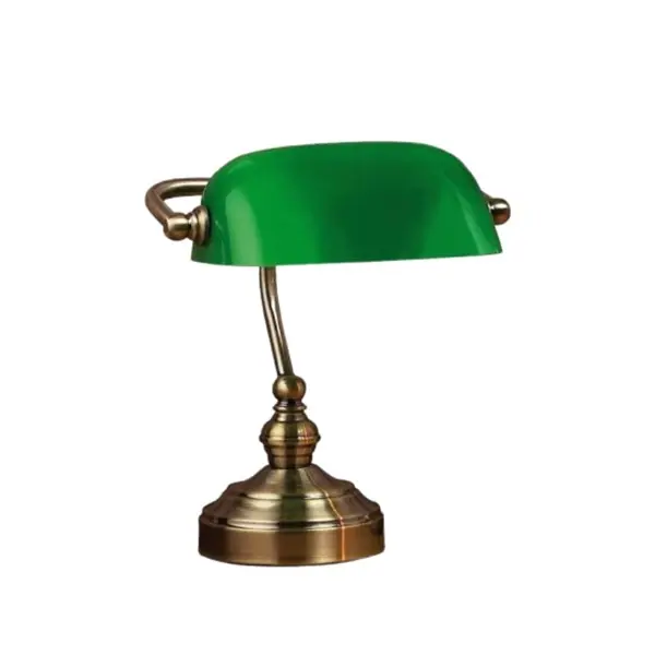 Fynd Bankers Bordslampa Liten, Oxid/Grön