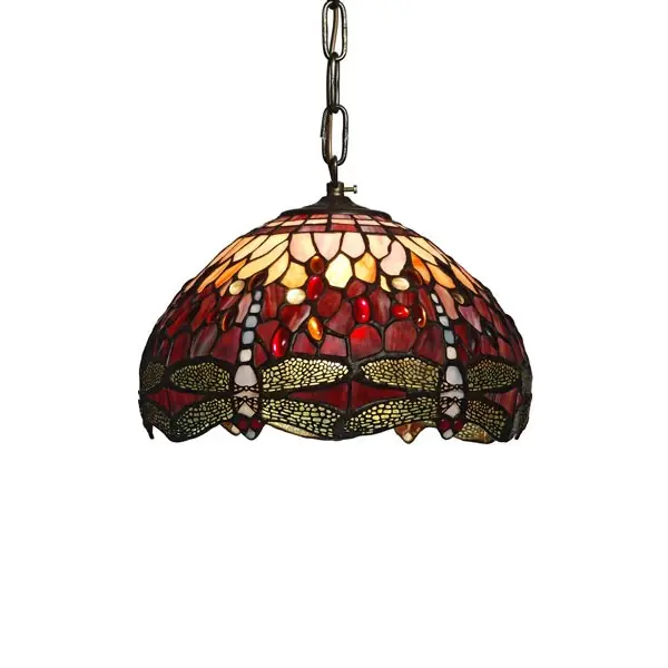 Trollslända T03-30 Taklampa Tiffany 30Cm Vin Rea
