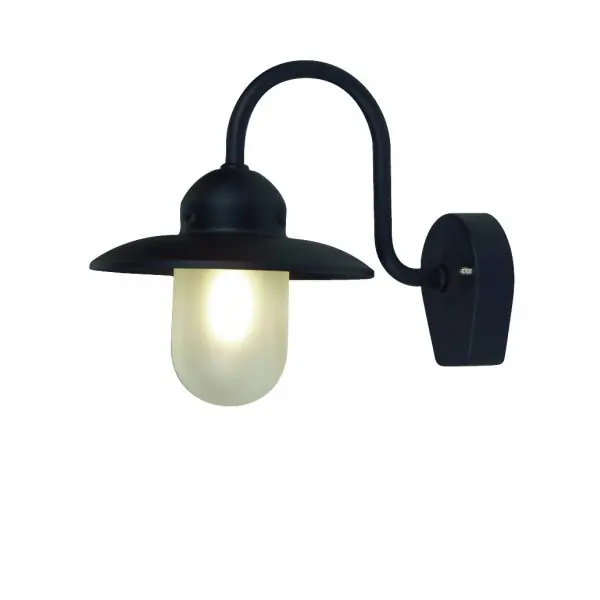 Nisse 442 Vägg Svart M Blästrat Glas Rabatt