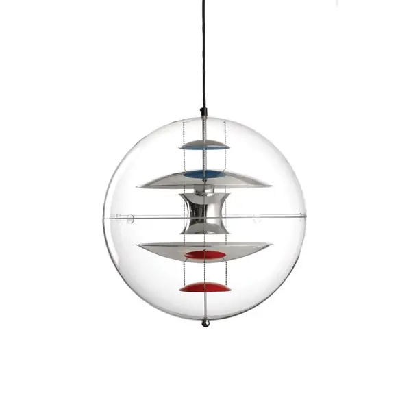 Reapris Vp Globe Pendel 40Cm Krom/Akryl
