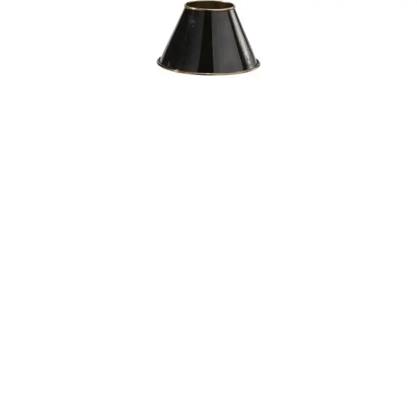 Lågt pris Lampskärm Classic Metall Svart/Antikmässing 19cm