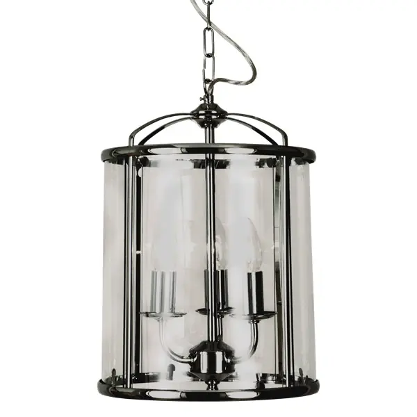 Begränsad tid Budgie taklampa 3-l 28cm stor krom-klarglas