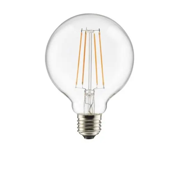 Säker betalning Globlampa 100mm 3,5W E27 Klar Dimbar 1800K