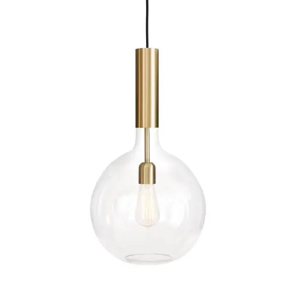 Billigare Rosdala taklampa 30cm, Mässing och klarglas