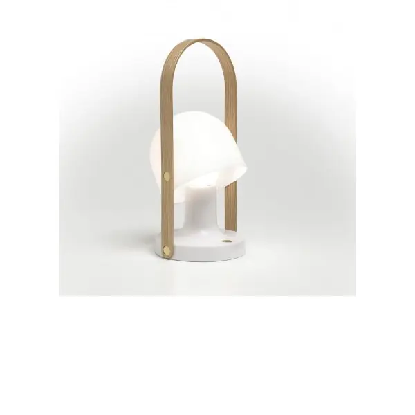 Utförsäljning Follow Me Vit Bordslampa LED Portabel Batteri/USB