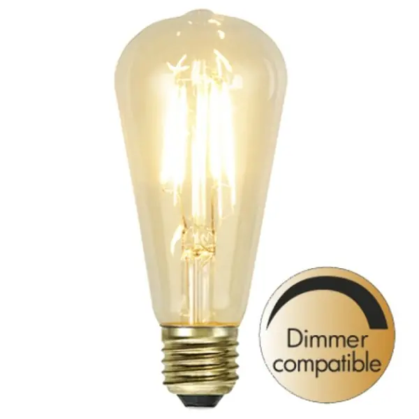Lyktlampa Led Edison 1,5W E27 2100K Dim Utförsäljning